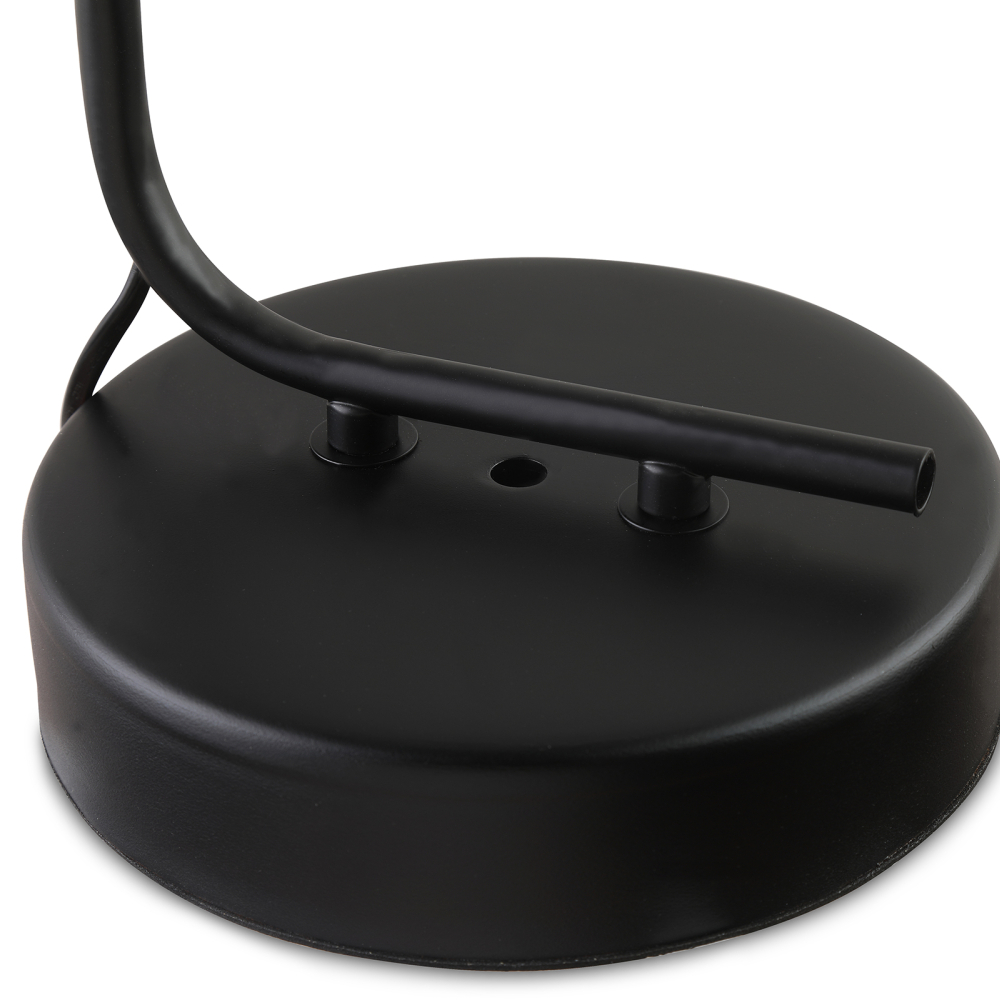 Buy Flavia desk lamp - Metal and glass Black 59583 in the United Kingdom