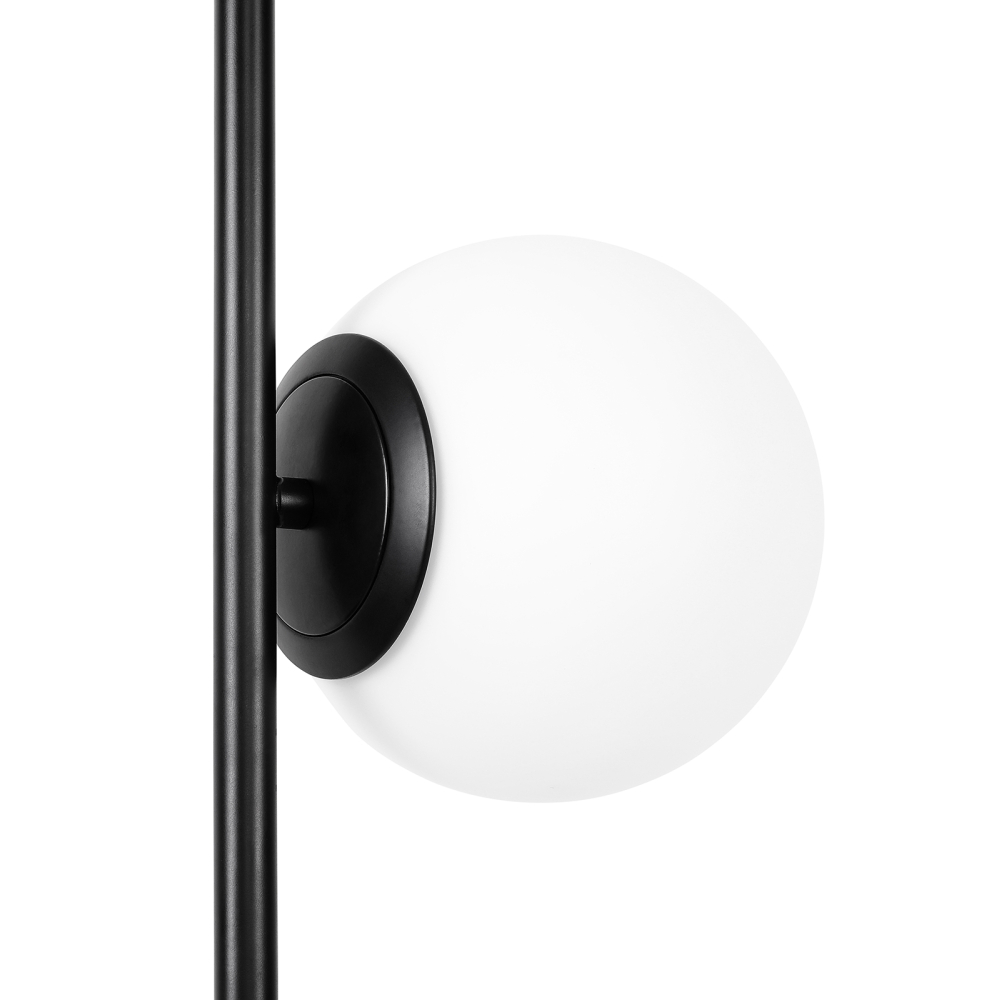 Buy Agnes 3 Bulbs Floor Lamp - Metal and Glass Black 59622 at MyFaktory