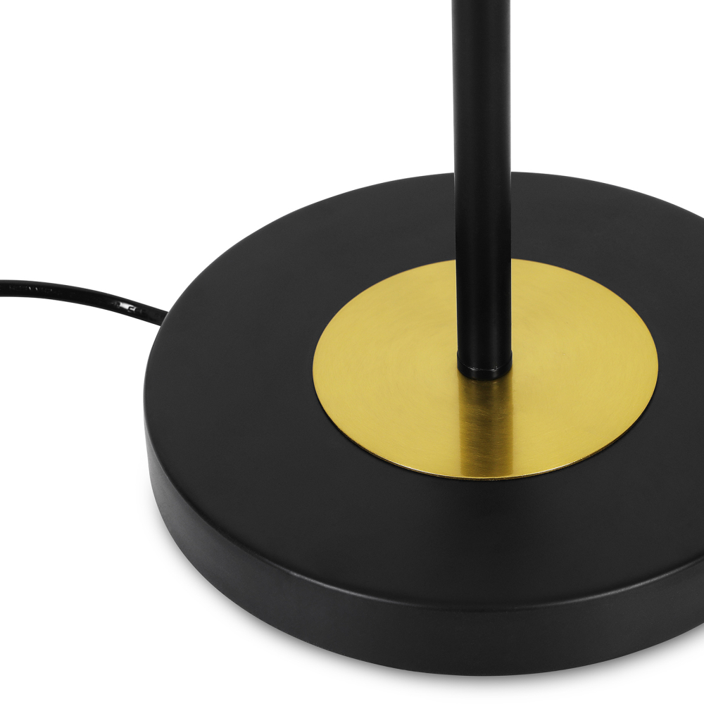 Buy Agnes 3 Bulbs Floor Lamp - Metal and Glass Black 59622 in the United Kingdom