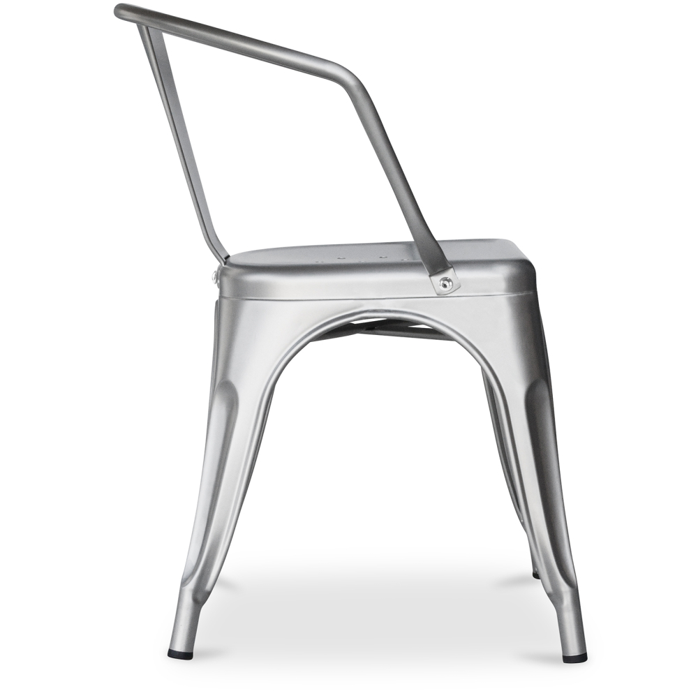Buy  Bistrot Metalix chair with armrests New Edition - Metal Industriel 59809 home delivery