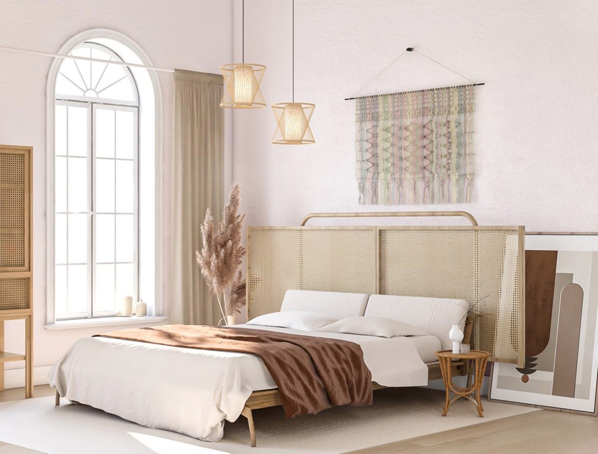 Buy Bamboo Pendant Light Design Boho Bali - Panma Natural wood 59850 with a guarantee