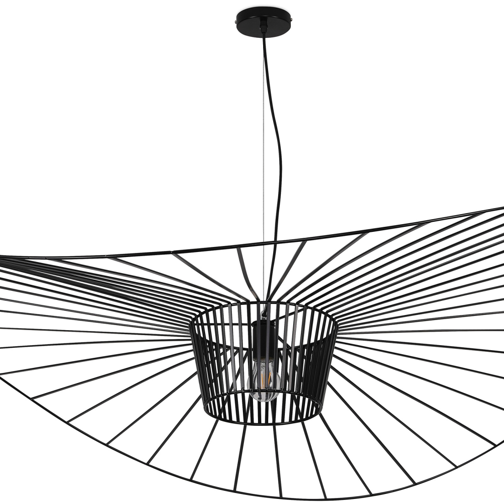 Buy Hanging Lamp Vertice - Metal - 140cm Black 59884 - in the UK