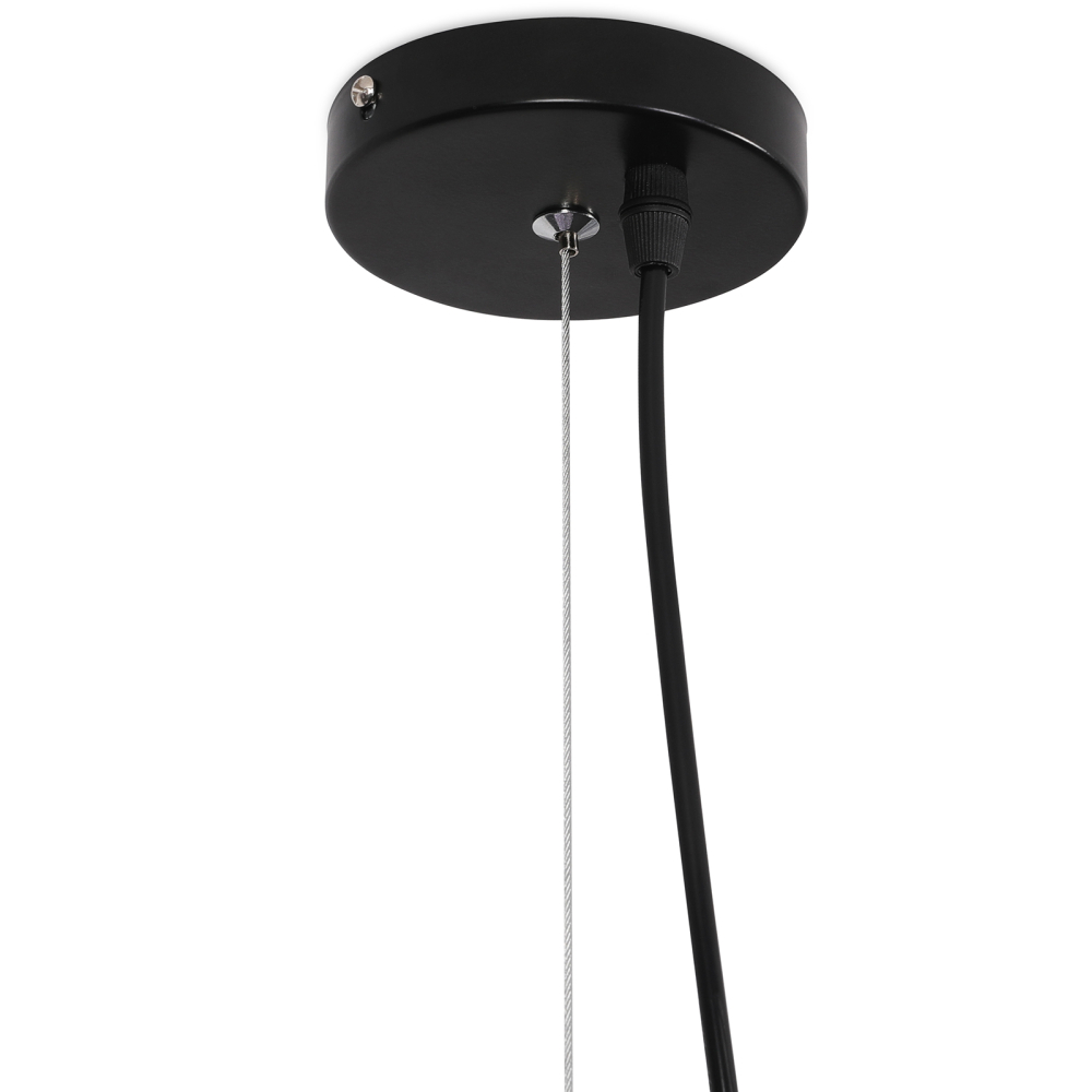 Buy Hanging Lamp Vertice - Metal - 140cm Black 59884 home delivery