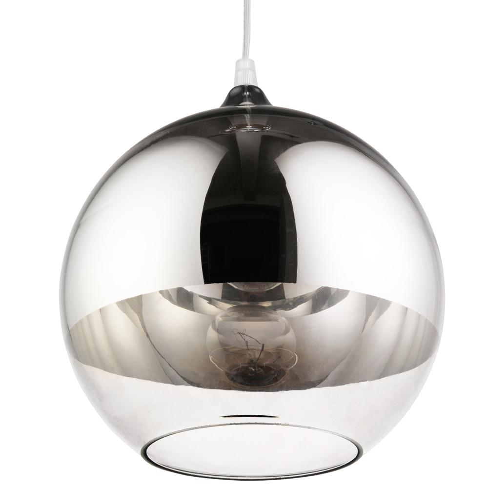 Buy Reflexion Lamp - 25 cm - Chromed Metal Silver 58257 - prices