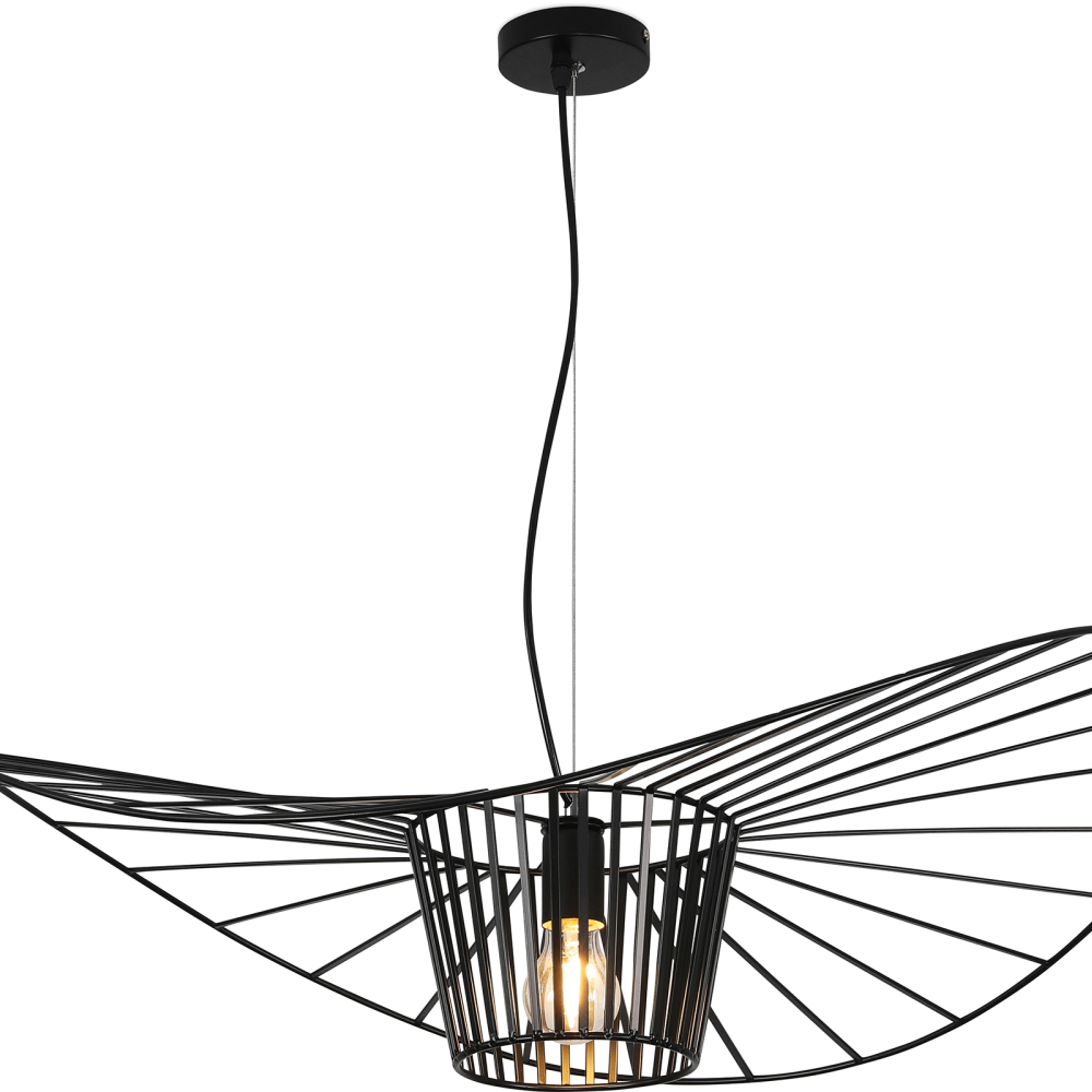 Buy Hanging Lamp Vertice - Metal - 80cm Black 59903 - prices