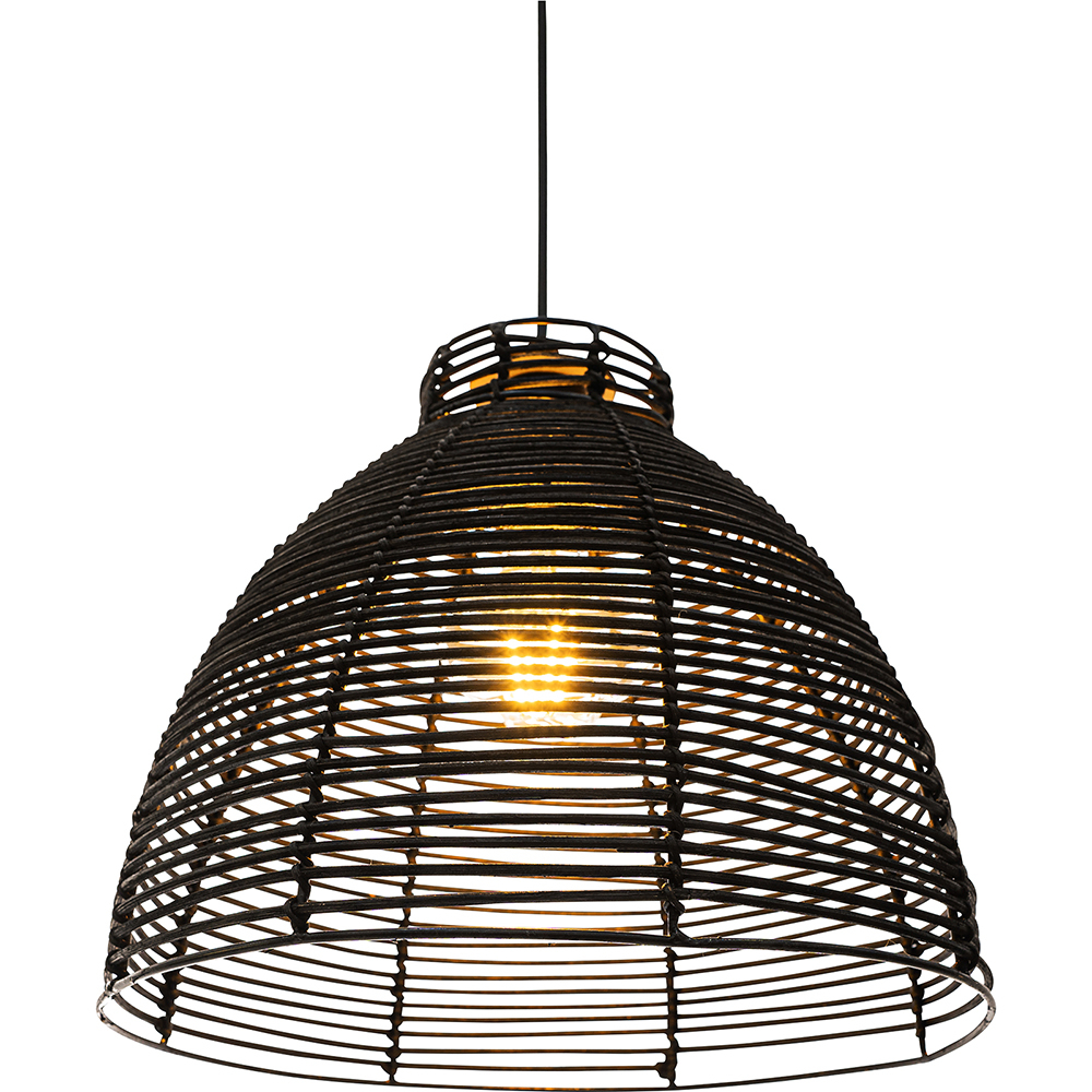 Hanging Lamp Boho Bali Design Natural Rattan - Tui