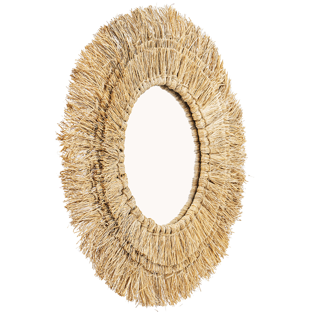 Wall Mirror - Boho Bali Round Design (60 cm) - Qui