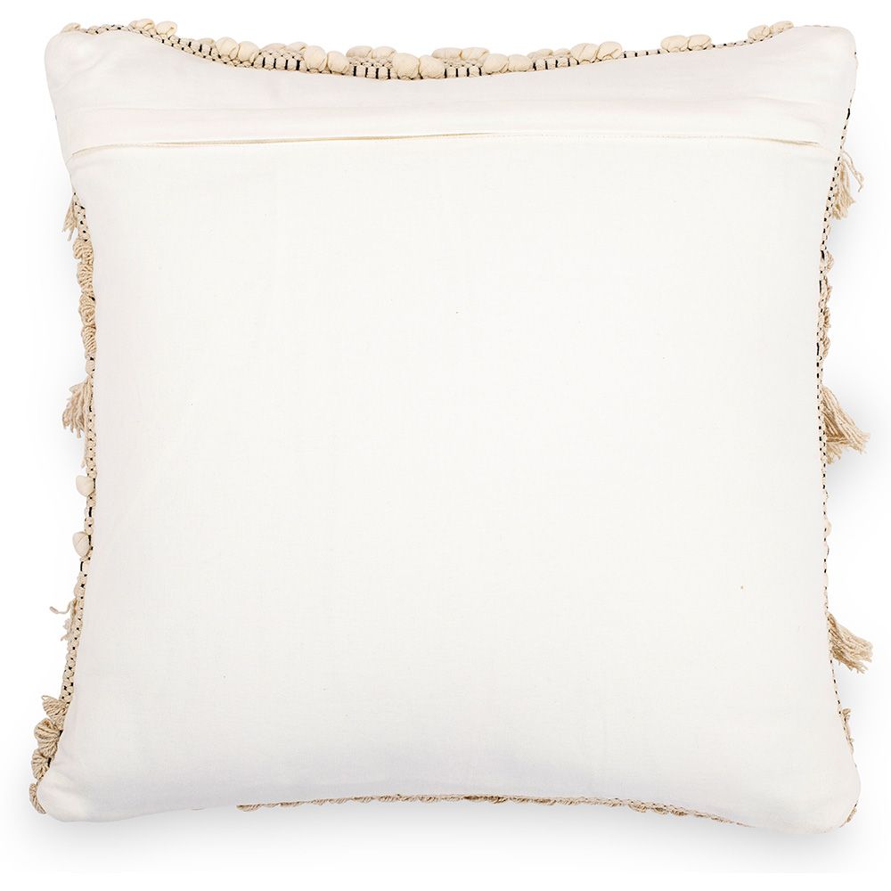Square Cotton Cushion in Boho Bali Style cover + filling - Serba