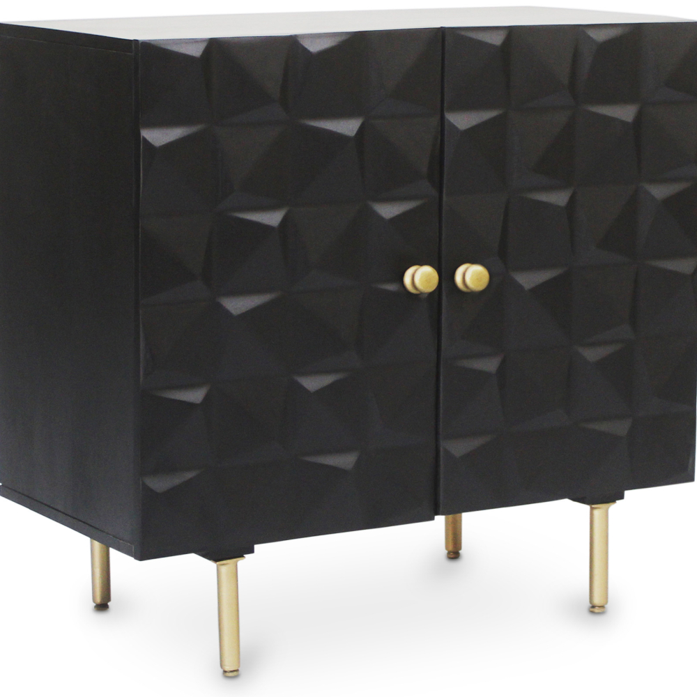 Buy Wooden Design Sideboard - Black - Yab Black 60372 at MyFaktory