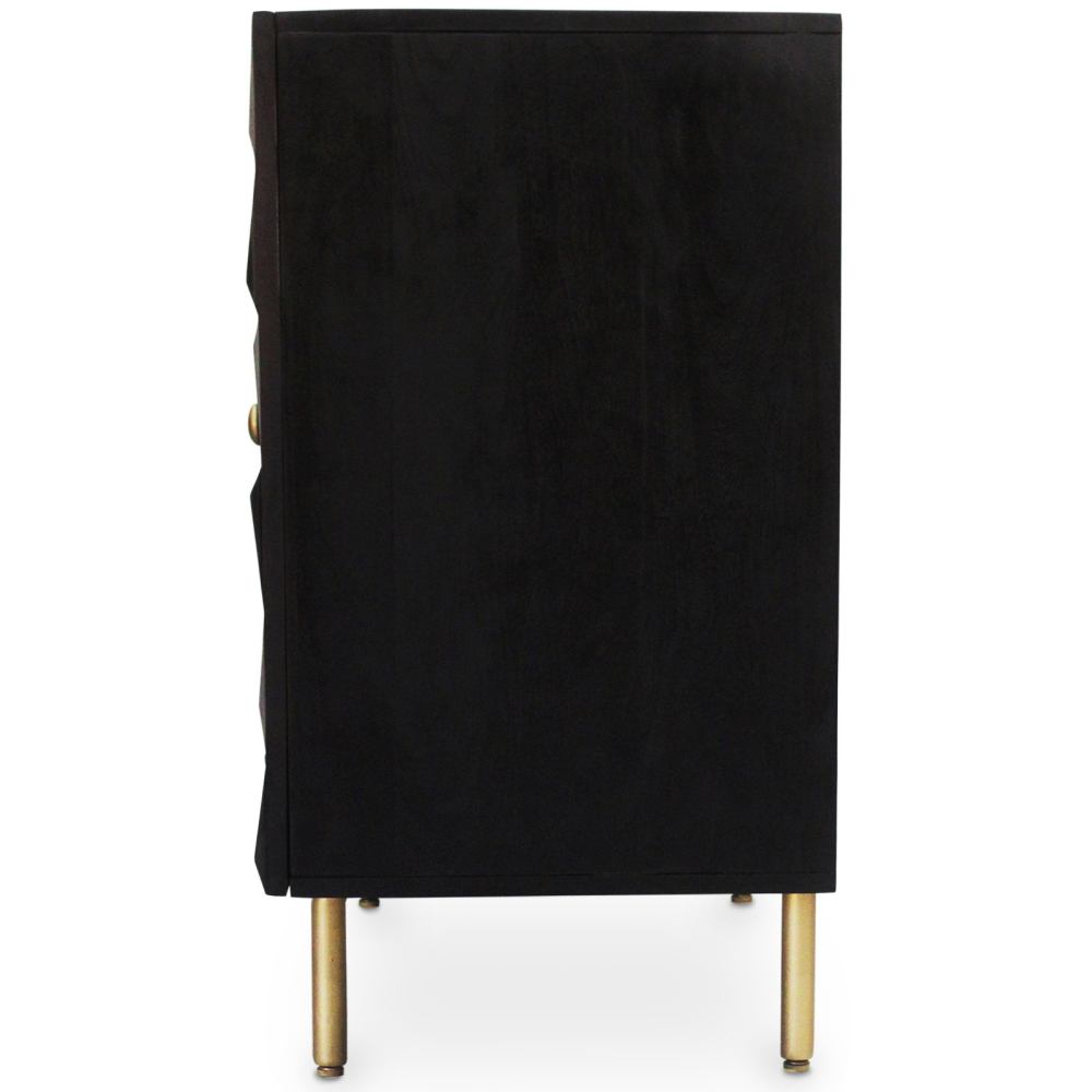 Buy Wooden Design Sideboard - Black - Yab Black 60372 home delivery