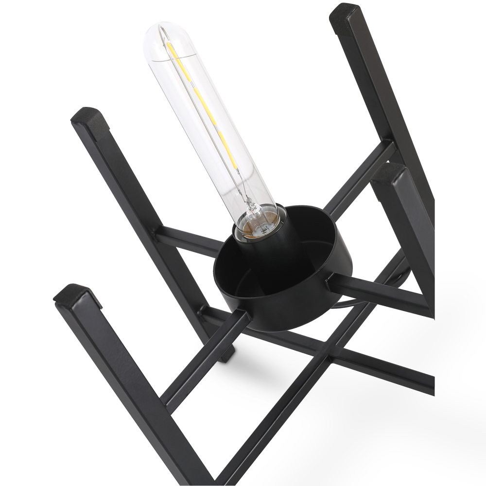 Buy Table lamp in modern design, metal and glass - Crada Amber 60396 - in the UK