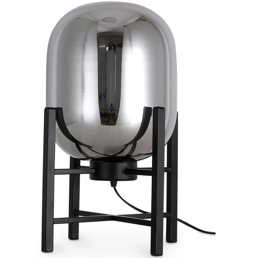 Buy Table lamp in modern design, metal and glass - Crada Amber 60396 in the United Kingdom
