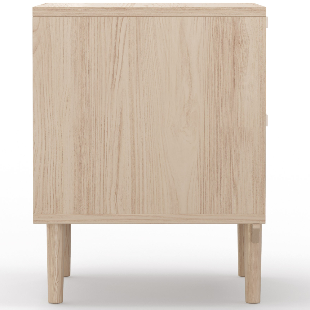 Buy Rattan Bedside Table with Drawers, Boho Bali Style - Wada Natural 60509 in the United Kingdom