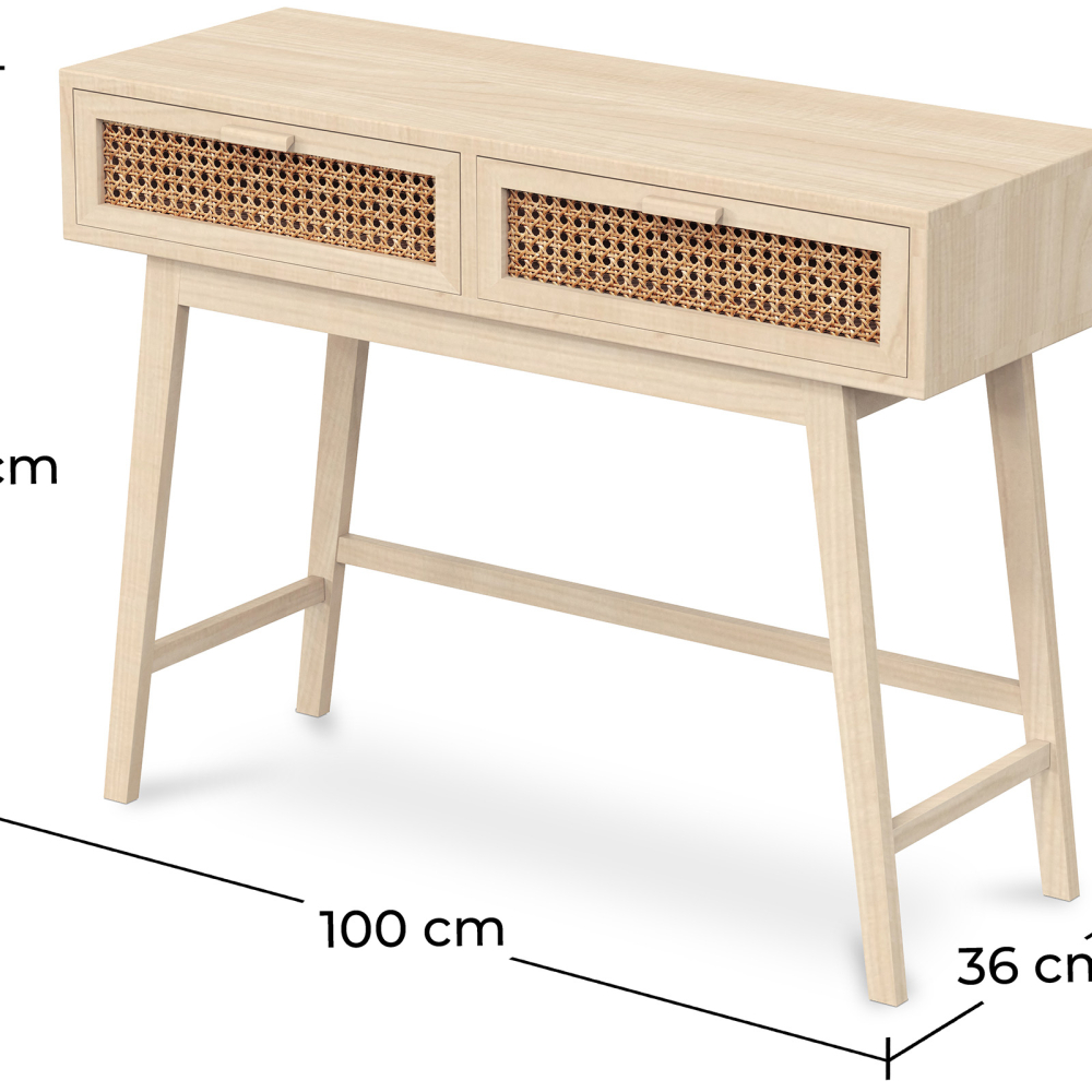 Buy Console Table - Boho Bali Wood - Hanay Natural 60606 - in the UK