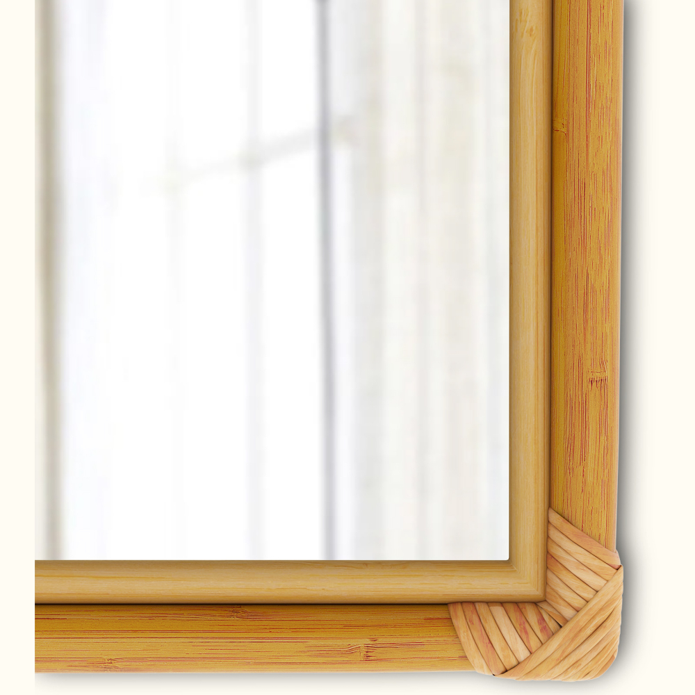 Buy Arched Rattan Wall Mirror - Boho Bali - Bulán Natural 60637 at MyFaktory