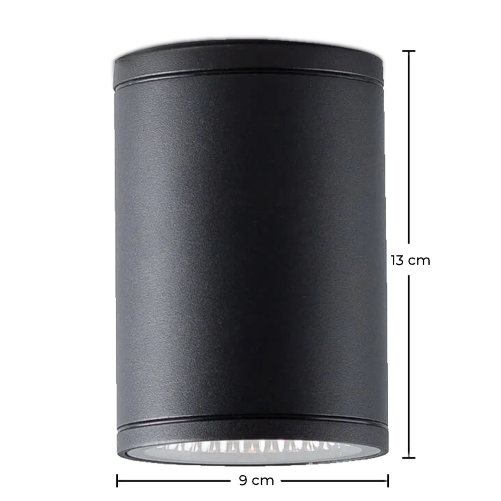 Buy Ceiling Wall Lamp Outdoor LED Spotlight - Ilua Black 60638 at MyFaktory