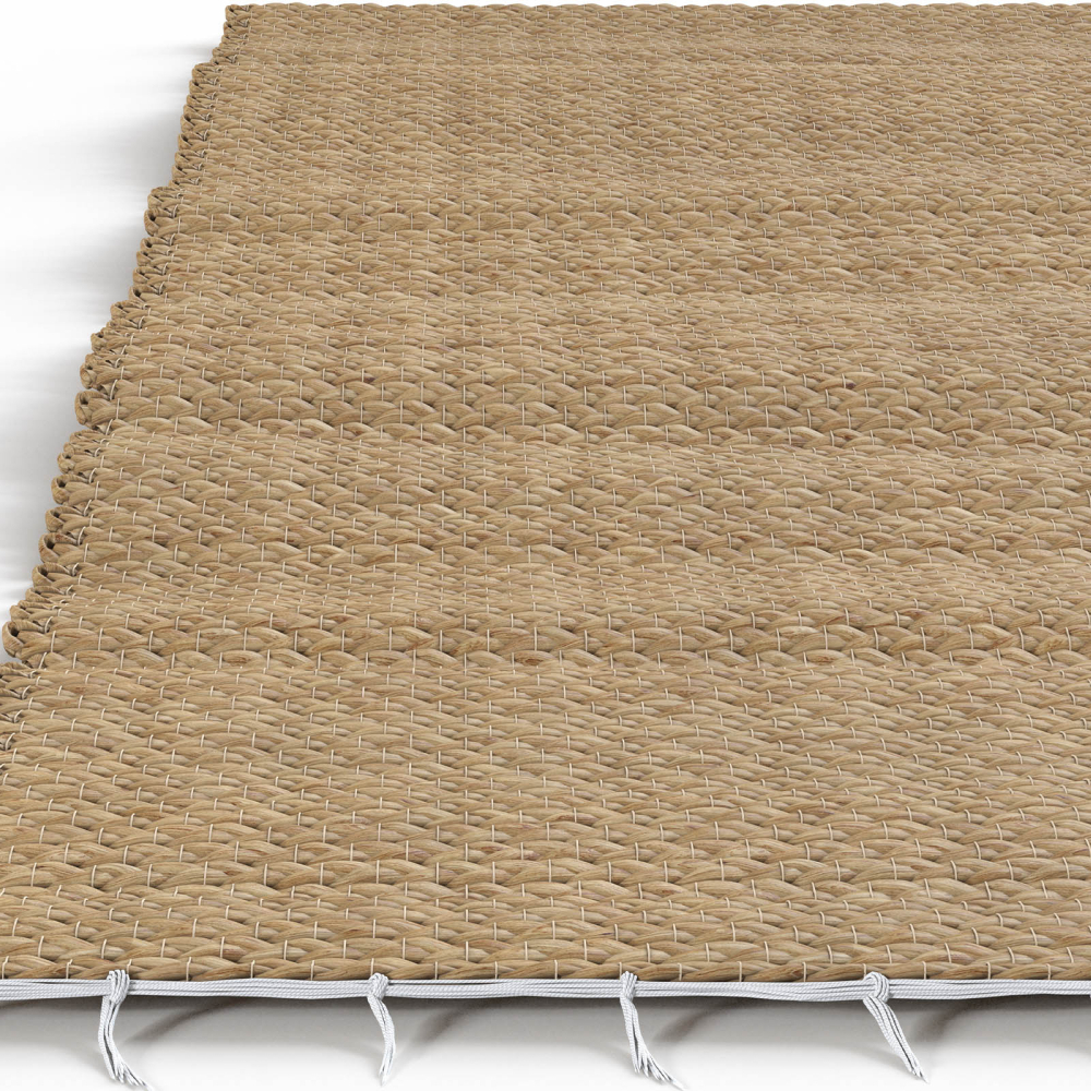 Buy Rectangular Jute Rug - Boho Bali - 100x120 CM - Latika Natural 61074 home delivery