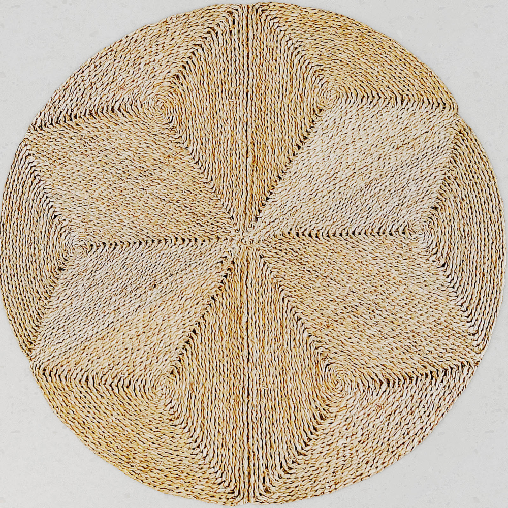 Buy Round Jute Rug - Boho Bali - 120 CM - Ubba Natural 61081 - prices