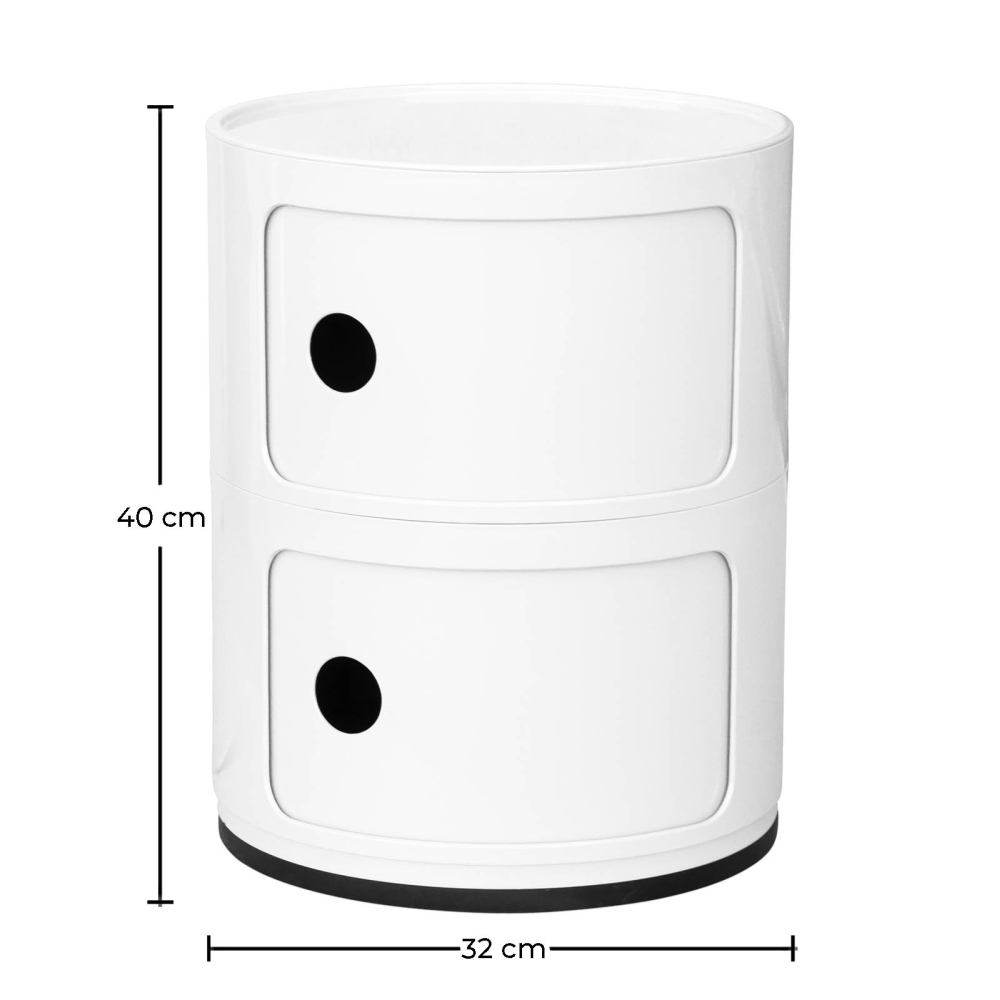 Buy Storage Container - 2 Drawers - New Bili 2 White 61104 with a guarantee