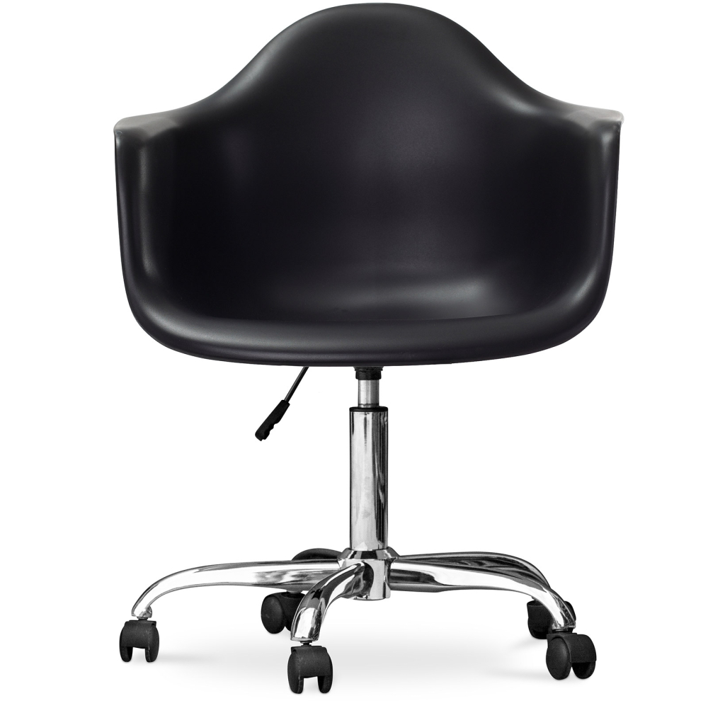 Buy Office Chair with Armrests - Desk Chair with Castors - Emery Black 14498 - in the UK