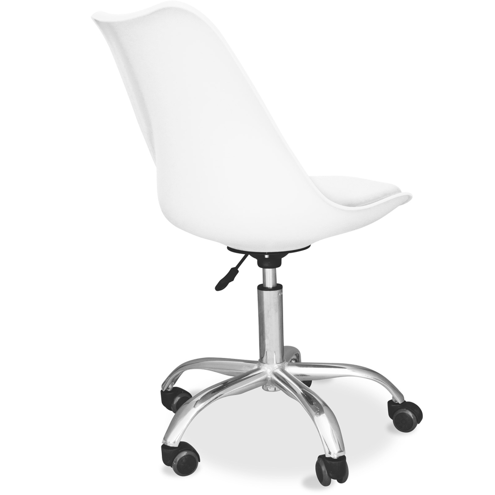 Buy Tulip swivel office chair with wheels White 58487 - prices