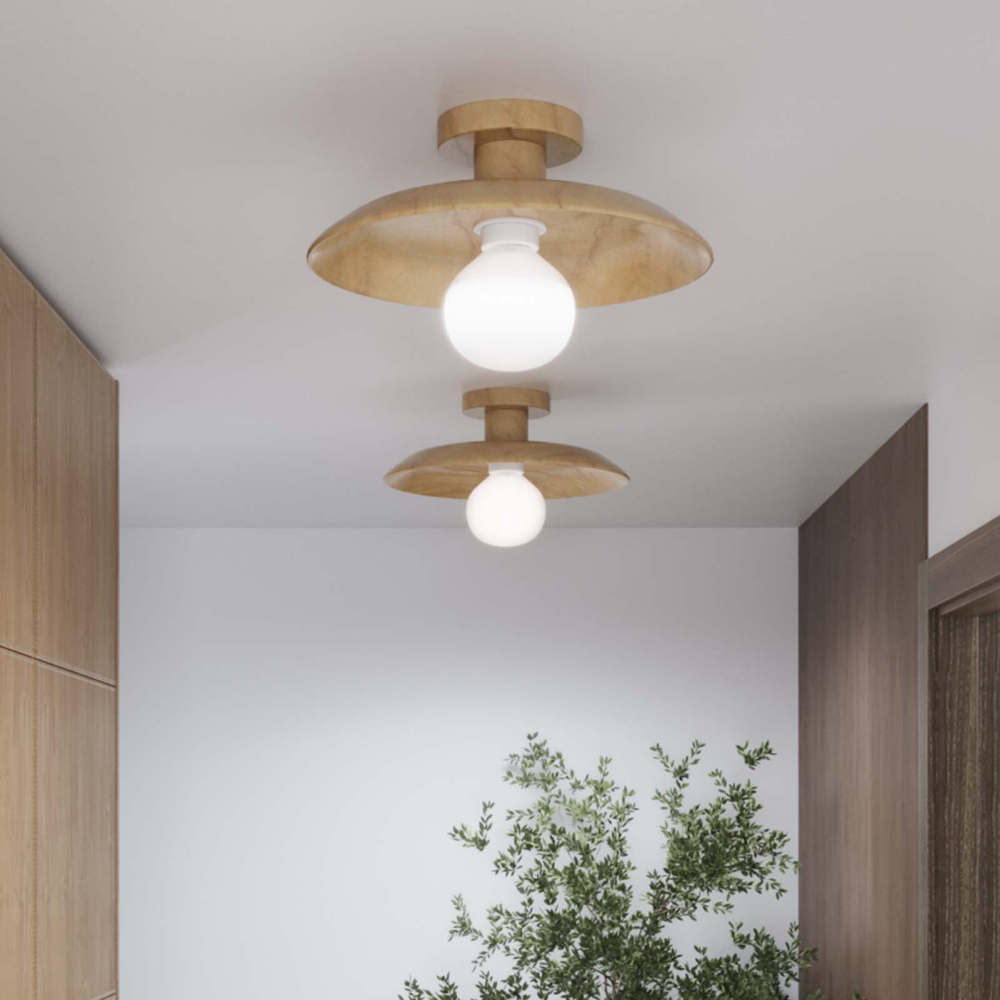 Buy Ceiling Lamp - Wooden Wall Light - Goodman Natural 60675 - prices