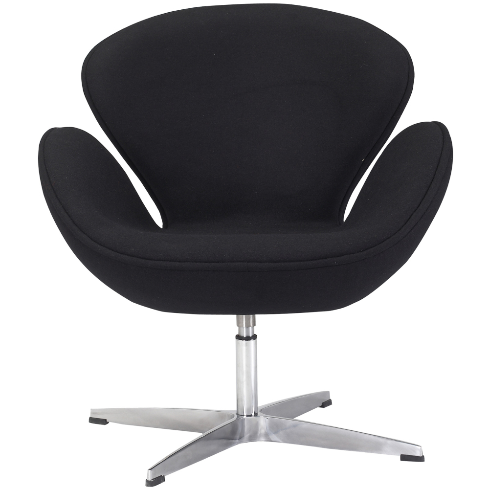 Buy Armchair with armrests - Fabric upholstery - Svinia Black 13662 in the United Kingdom