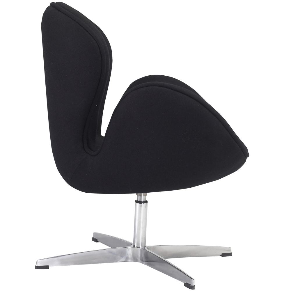 Buy Armchair with armrests - Fabric upholstery - Svinia Black 13662 at MyFaktory