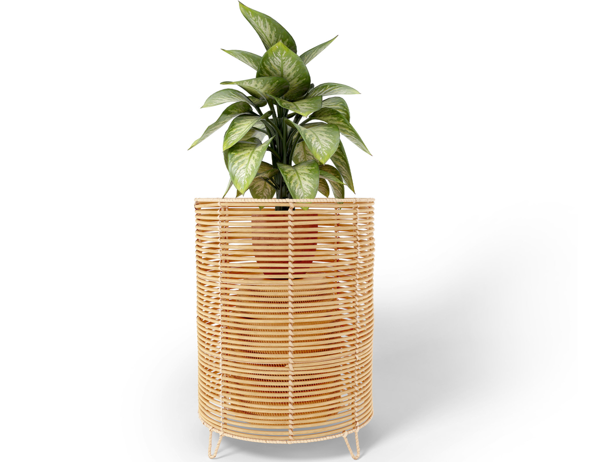 Buy Round Floor Planter - Boho Style - 56 CM - Waral Natural 61238 - in the UK