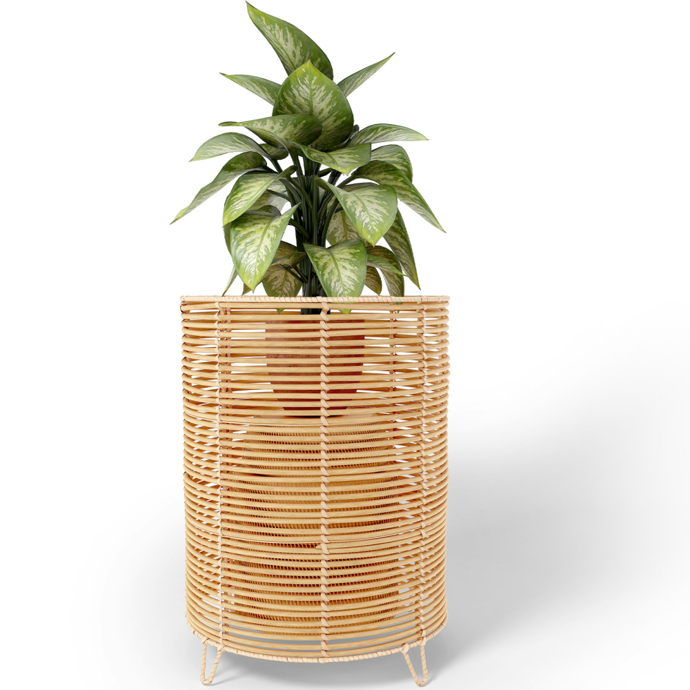 Buy Round Floor Planter - Boho Style - 28 CM - Waral Natural 61239 - in the UK
