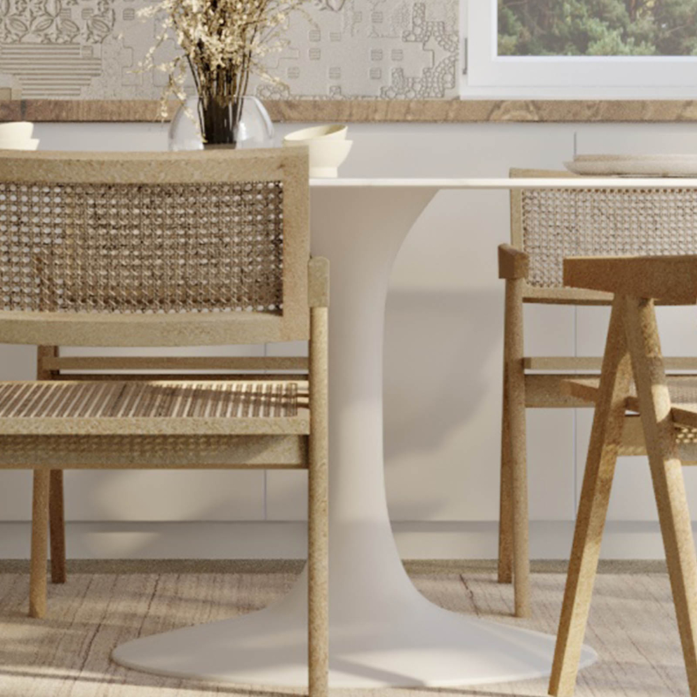 Buy Tulipa Table - Marble - 199 cm Marble 15419 in the United Kingdom