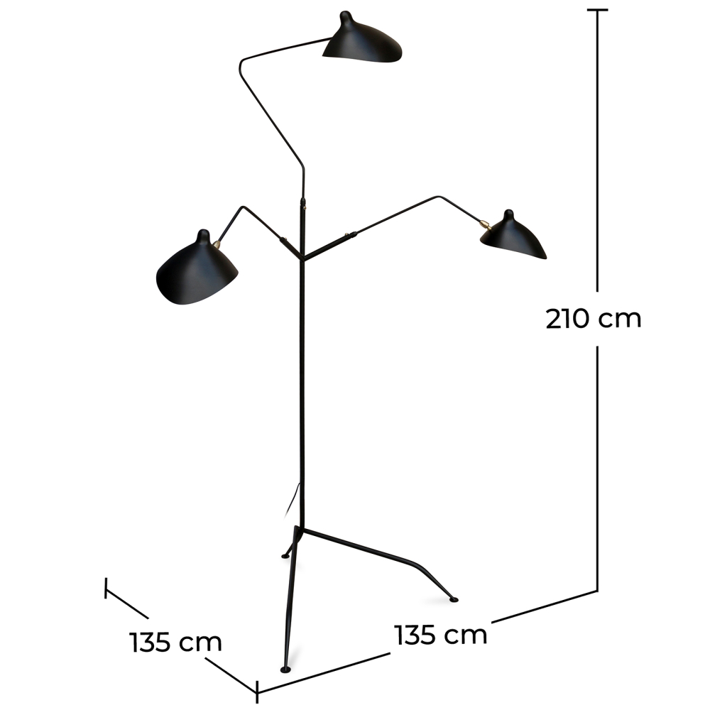 Buy MTF-3 Floor lamp  Black 55760 at MyFaktory