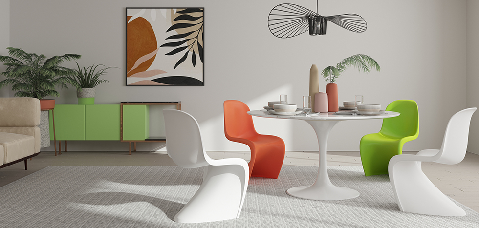 Buy Tulipa Table - Marble - 110cm Marble 13302 - in the UK