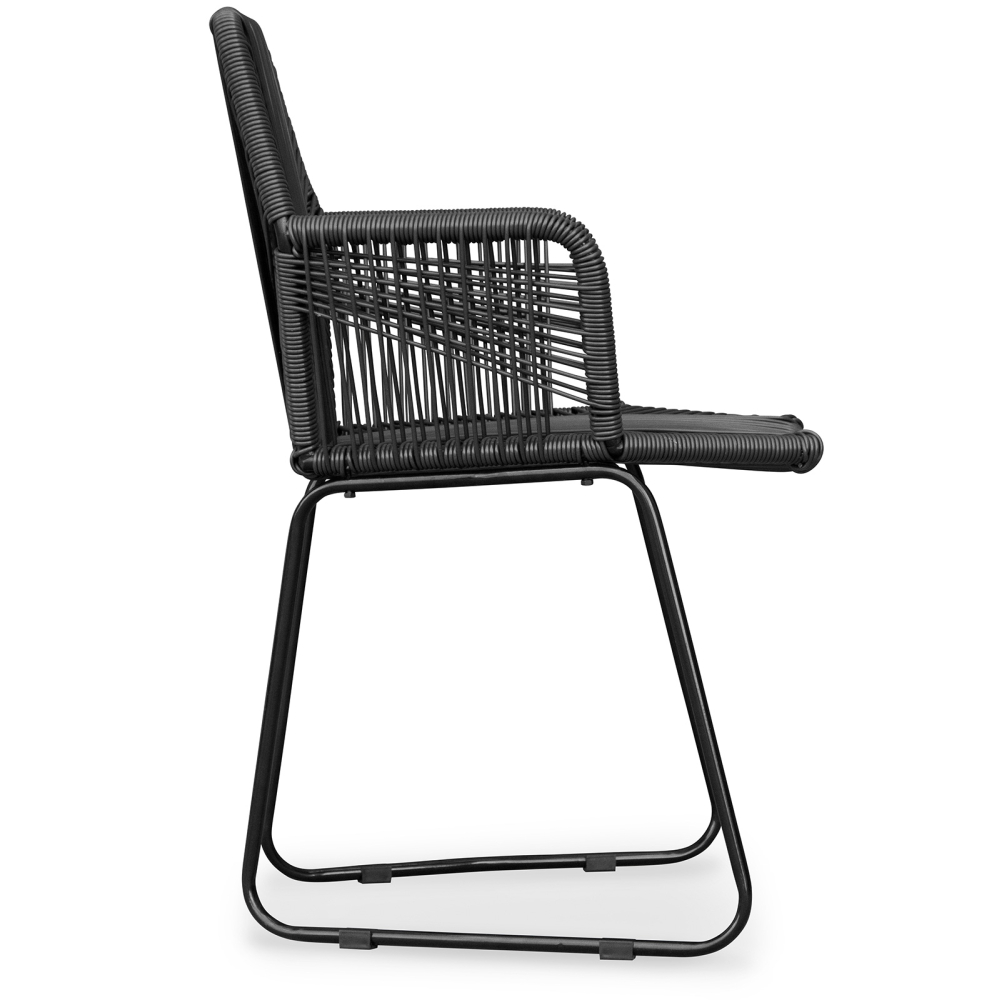 Buy Tropical Garden armchair - Black Legs Black 58538 at MyFaktory