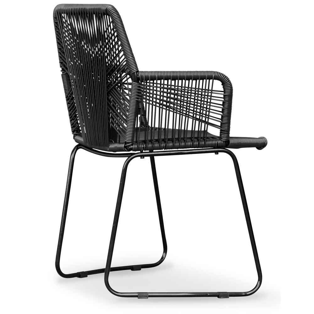Buy Tropical Garden armchair - Black Legs Black 58538 - in the UK