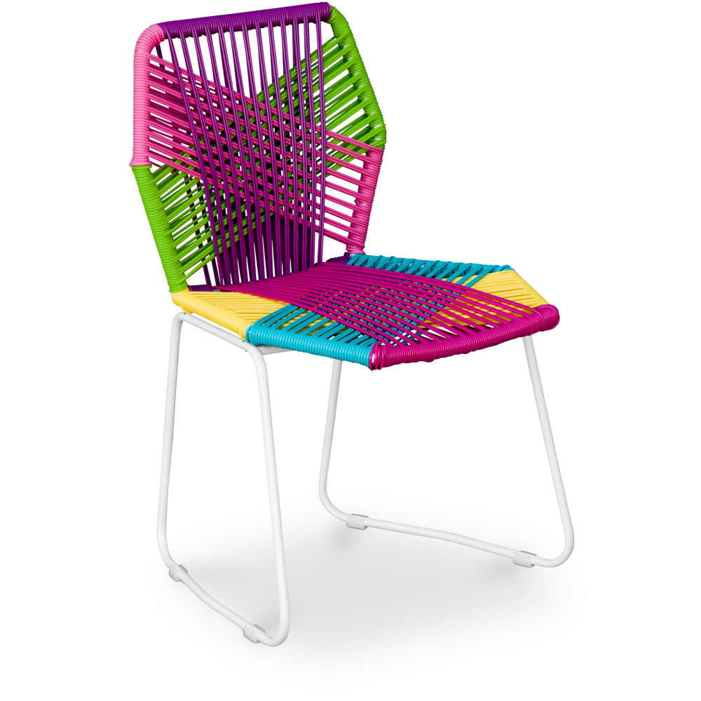 Buy Tropical Garden chair - White Legs Multicolour 58534 with a guarantee