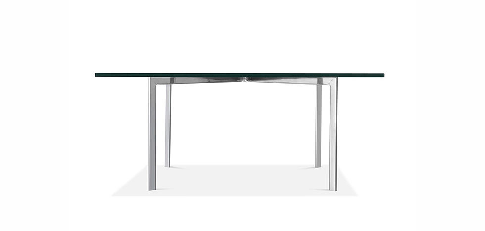 Buy City Coffee Table - Square - 12mm Glass  Steel 13307 at MyFaktory