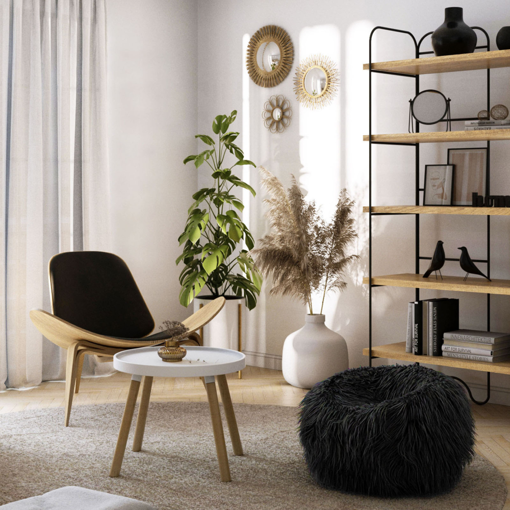 Buy Designer armchair - Scandinavian armchair - Fabric upholstery - Luna Light grey 16773 in the United Kingdom