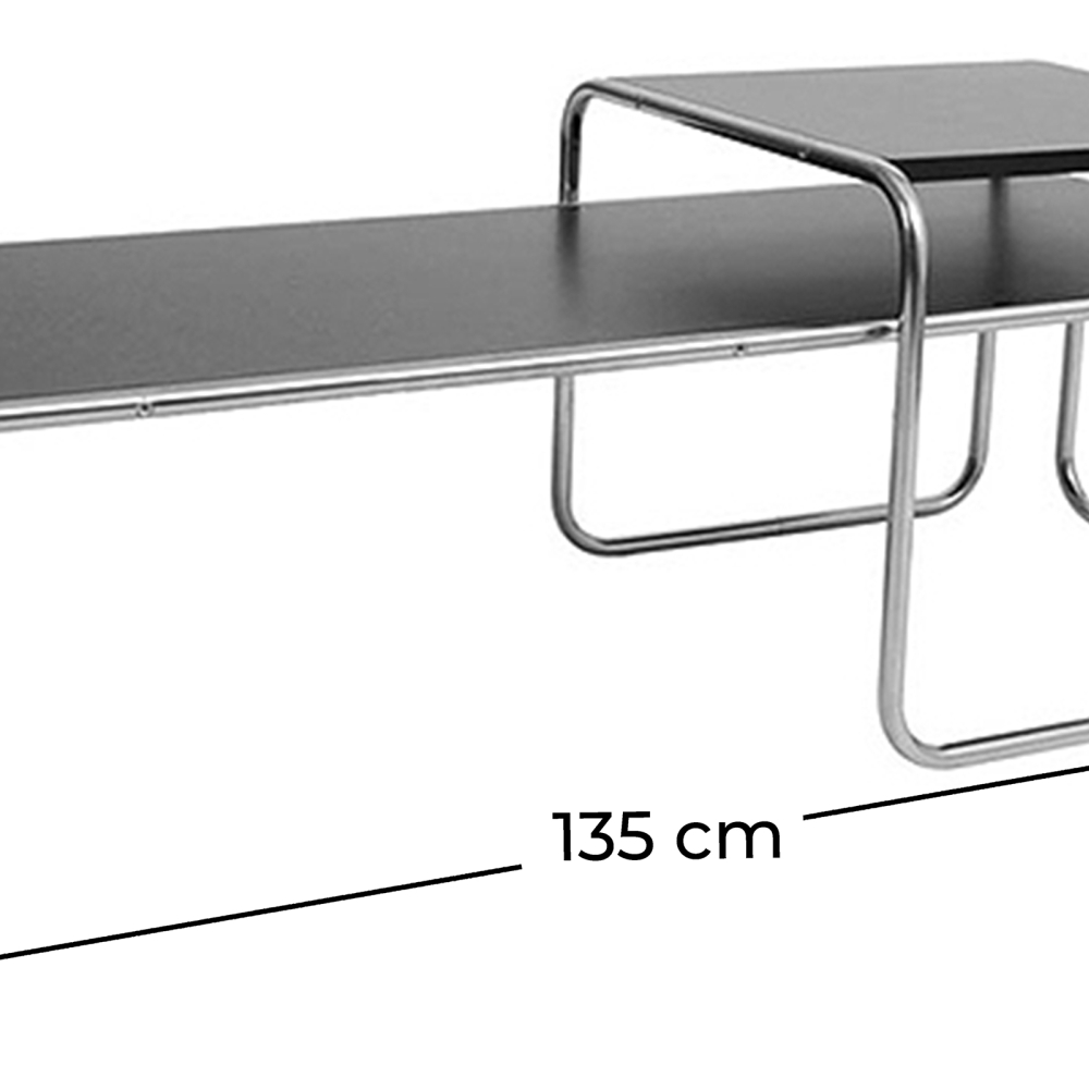 Buy Lazo Coffee Table - Wood and Steel  Black 13310 with a guarantee