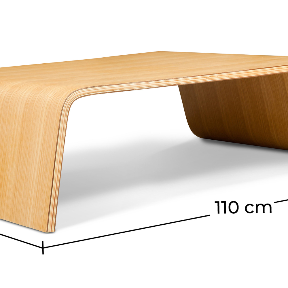 Buy Coffee Table and Magazine Rack Aurora - Big Model - Wood Natural wood 16323 - in the UK