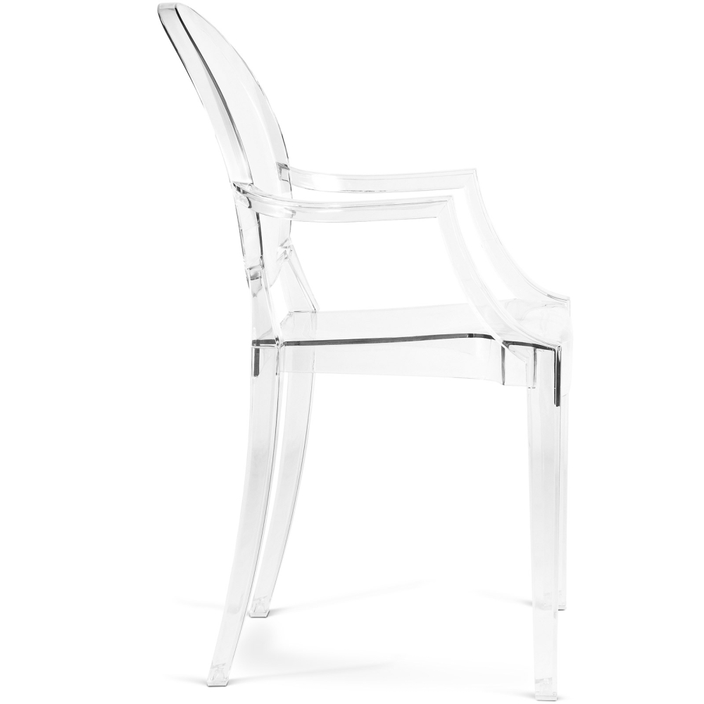 Buy Transparent Dining Chair - Armrest Design - Louis Kingg Transparent 16461 with a guarantee