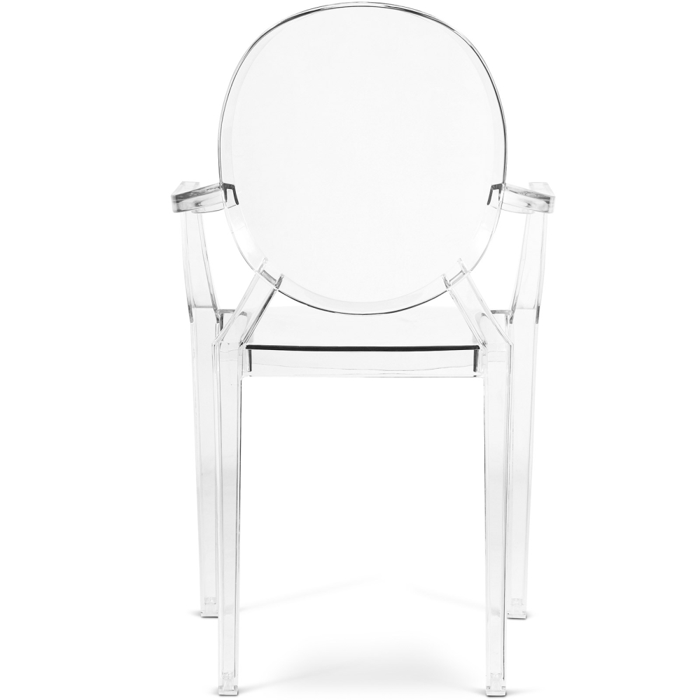 Buy Transparent Dining Chair - Armrest Design - Louis Kingg Transparent 16461 - in the UK