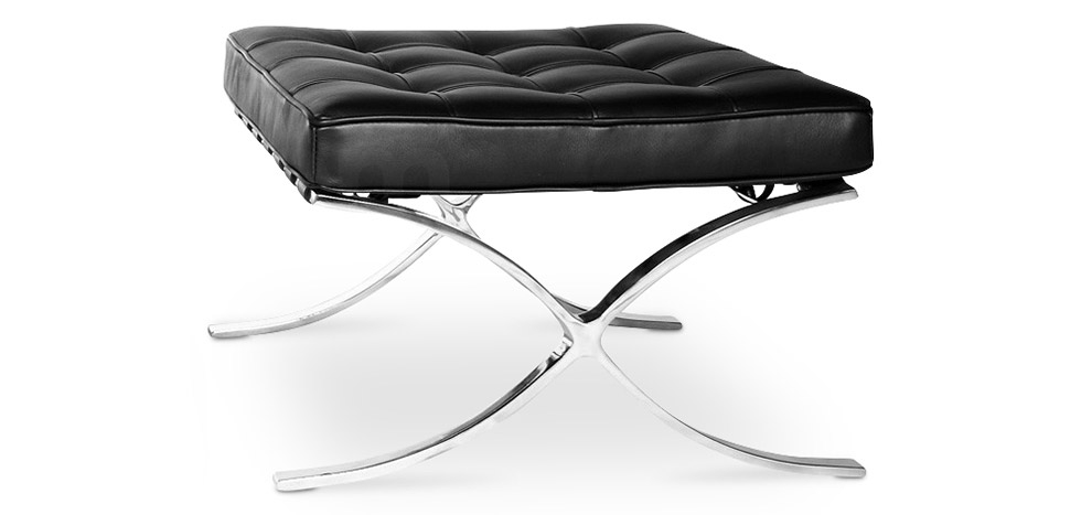 Buy City Ottoman - Faux Leather Black 58376 - prices