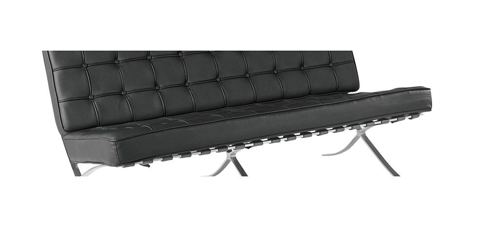 Buy City Sofa (3 seats) - Premium Leather Black 13266 with a guarantee