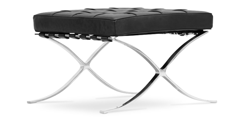 Buy City Ottoman - Premium Leather Black 58377 at MyFaktory