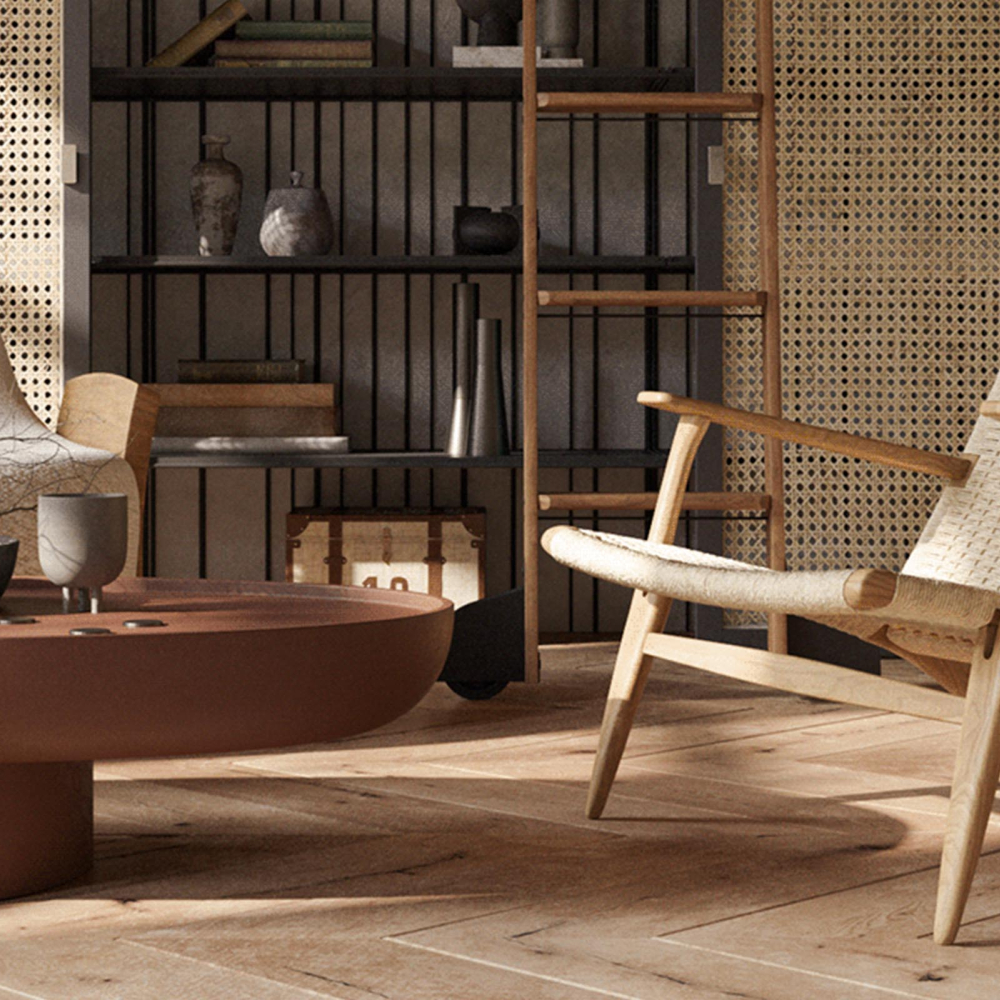 Buy Armchair Boho Bali Style Bukit in Solid Wood Natural wood 57153 - prices