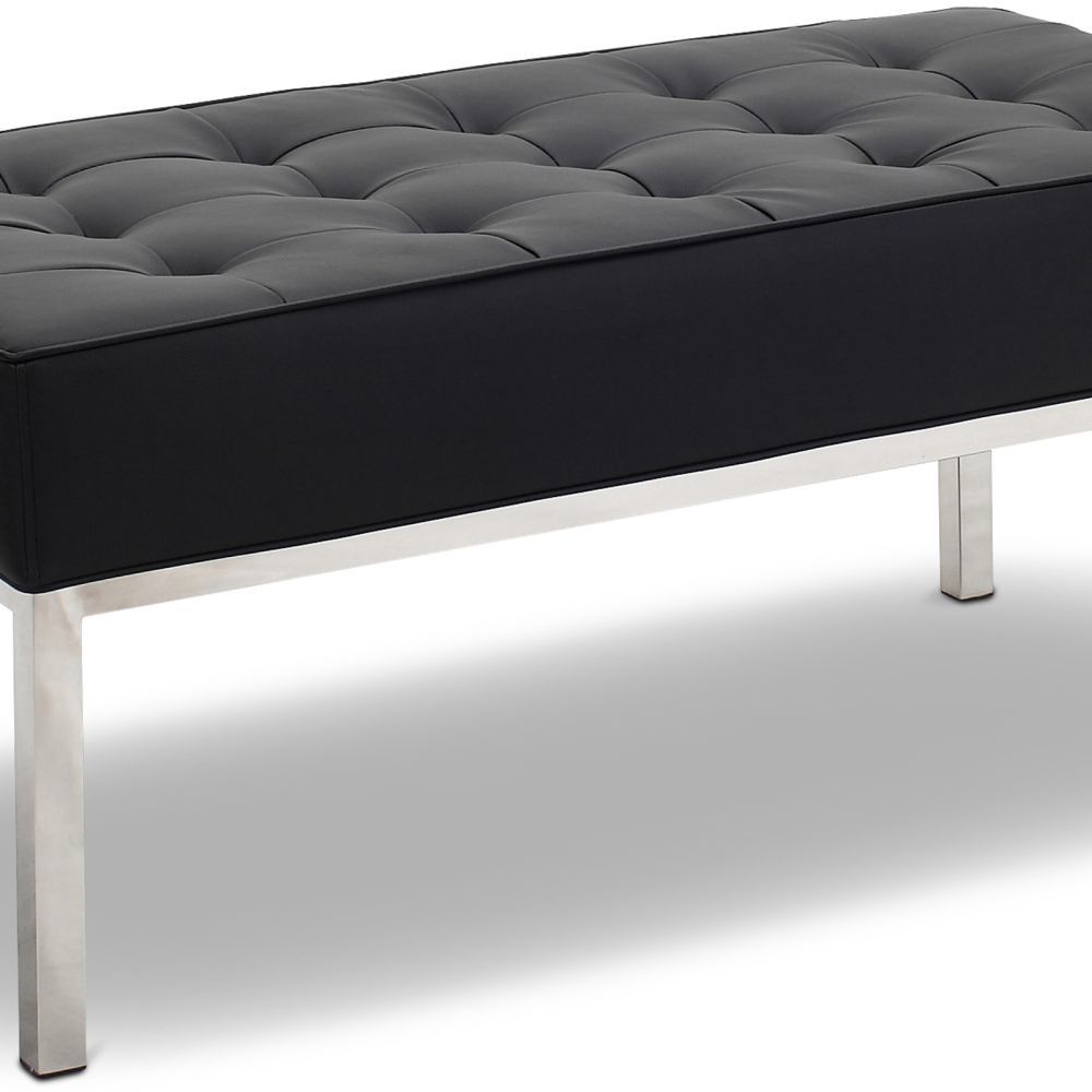 Buy Kanel Bench (2 seats) - Premium Leather Black 13214 - prices