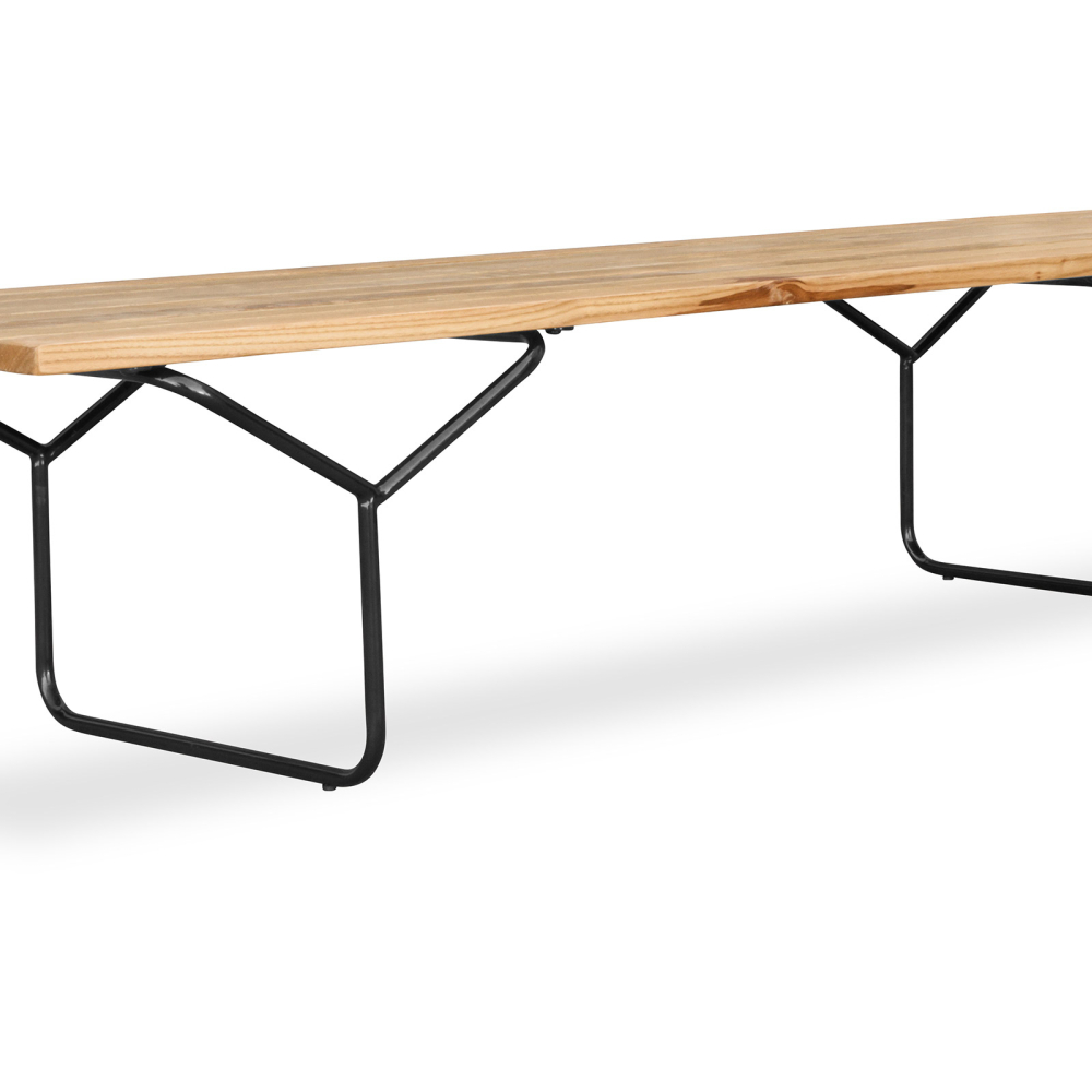 Buy Nordic Style Wooden Bench (180cm) - Lea Natural wood 14640 at MyFaktory