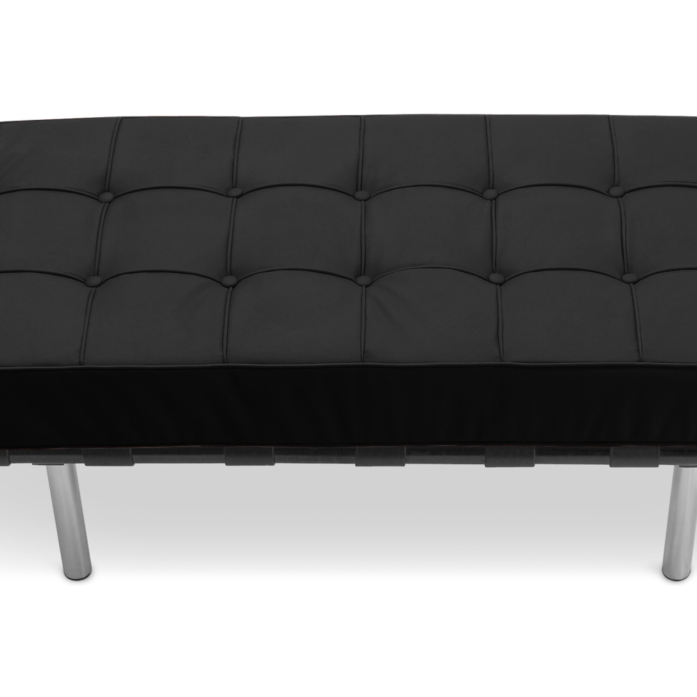 Buy City Bench (2 seats) - Premium Leather Black 13220 at MyFaktory