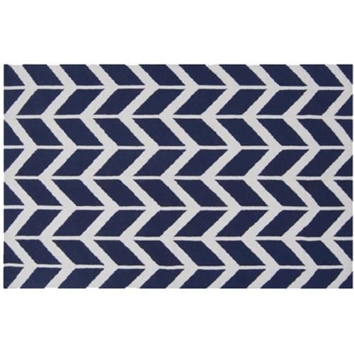  Buy Arrow Design Wool Rug - Rowan Dark blue 58456 - in the UK